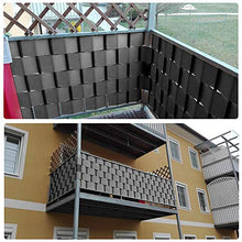 Froadp - Pellicola protettiva per privacy, in PVC, con clip di fissaggio a doppia asta, opaca, per recinzione da giardino, balcone, colore: antracite