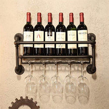 LHQ-HQ Creativo Wine Rack Bottiglia di Vino Rack Permanente Armadio Vintage Champagne mensola del Supporto Metallo Ferro Tubo Acqua Tazza di Disegno