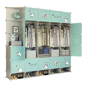 ZHICHUAN Guardaroba Assemblato Guardaroba Moderno Armadio Camera da Letto per Bambini Memoria Modulare Molti Set Di Dati Abiti Giocattolo Alloggiamento Vetrine Gioielli con Scarpiera Guard