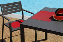 RD ITALIA Tavolo da Giardino 80x80 cm in Acciaio Dorio Antracite