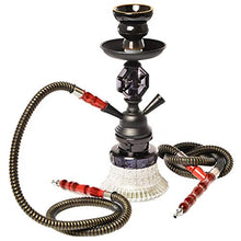 GSYH Creativo Shisha, Arabo Narghilè 2 Tubo Fumo Tubo di Acqua per Il Partito Family Dining,Nero