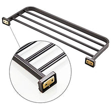 KUNGYO Nero Portasciugamano Nera da Parete - Portasciugamano da Parete Bagno Adesivo Porta Salviette per Il Bagno Lavabo Bagno Cucina