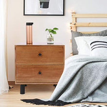 Mutuer Comodino Semplice Assembla Comodino Armadio di stoccaggio con Due cassetti per Soggiorno Camera da Letto