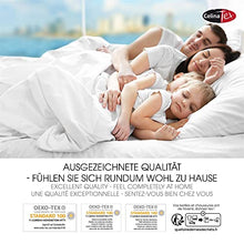CelinaTex Lucina lenzuolo elasticizzato topper spessori per letto contenitore cotone 180x200-200x200 cm bianco neve