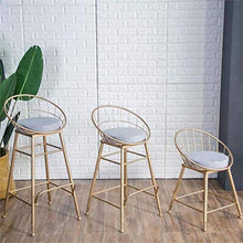 Bar Stool con Schienale poggiapiedi pranza Le sedie da Cucina Pub Gambe Industrial Metal Sgabelli Sedia Colazione contatore Semplice Moderna di Ferro, Tempo Libero Cafe Vento Adatto for Interni