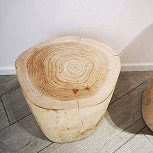 Solido Ceppo di Legno a Forma di Ottomano Ceppaia Tavolino o Sgabello Naturale Woods Poggiapiedi Poggiapiedi Pouf Sedia, per Veranda Giardino Prato Backyard Balcone Appartamento