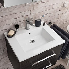 Fackelmann B.Perfect, set di mobili da bagno da 3 pezzi, con mobiletto sottolavello, lavabo in ceramica, 80 cm e armadietto a specchio a LED