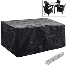 vidaXL Telo di Copertura per Mobili Polyrattan 4 Persone 8 Occhielli Telone