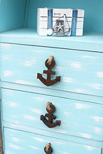 DanDiBo Comò Barca 412 Scaffale Bagno 117cm Shabby Armadio Armadio da Bagno Mobile da Bagno Scaffale (Blu)