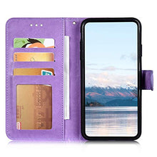 URFEDA Pelle Libretto Custodia Compatibile con Galaxy A11 Cover Libretto Portafoglio 3D Girasole Fiore Di Mandala Case Antiurto Cover Silicone Morbido Custodia Magnetico Taccuino Flip Custodia Viola