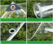 GONGSI Poly Tarp Poly Clear Poly, 0.35mm Multiuso PVC PVC Tarpaulin Tarpaulin Protective Copertura Protettiva, Impermeabile, Resistente alla lacrima Resistente all'aperto Giardino Patio