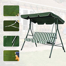 ZXD Baldacchino for Dondolo da Giardino 2-3 Posti Resistente Impermeabile Anti-UV Swing Top Cover Canopy Sostituzione for Giardino, Patio, Esterno (Size : 169x115cm)
