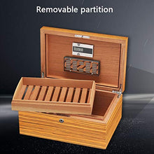 Humidor Cigar Humidor Umidificazione Professionale Scatola per Sigari Scatola per Sigari Portasigari in Legno di Cedro Divisorio Rimovibile Grande capacità 100