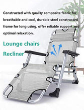 Lounge chair Sedie a gravità Zero Gravity, Heavy Duty Pieghevole reclinabile Regolabile reclinabile con Cuscini per Patio, Piscina, Giardino - Supporto per Sedia a Sdraio Portatile 200Kg,Blue