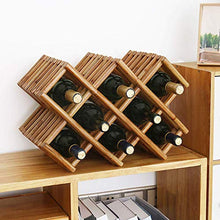 ZLJ Portabottiglie da Vino in Rattan Portabottiglie da appoggio Portabottiglie da Tavolo Espositore Orizzontale da Tavolo Collezione dal Design Compatto