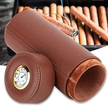 JINGZHUN Humidor per sigari, Cuoio di qualità Multifunzionale Portatile Cigar Humidor Cilindro Moda Cigar Humidor Cigar Box di stoccaggio