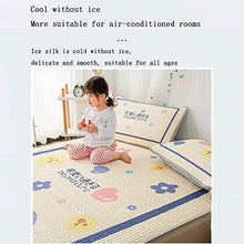 WANGT Latex Mat Cool, E Due Federe in Lattice Sono Adatte Antirughe Antiscivolo Possono Essere Lavate in Lavatrice,J-120cm
