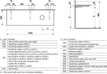 Laufen Space Piano lavabo, Apertura a Destra, 1580x520x13, colorazione: Neve (Bianco Opaco) - H4110521601001