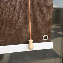 GDMING Tende A Rullo Esterne Protezione UV Permeabile Schermata Privacy con Gommini Antivento per Balcone Pergola Le Tende Pannello Poliestere, 55 Dimensioni (Color : Beige, Size : 1.2x1.8m)