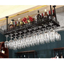 LHQ-HQ Metalli Casa Vino Rack Altamente scalabile- attaccatura del Supporto di Wine Glass Bagagli Scaffale Decorativi Calici Adatto for Bar, Neri Casuali