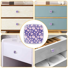 Fiore rosa viola (2) 4 PCS Pomelli per Porta, Pomolo per Mobile, Pomelli per Mobili con Viti, Maniglia per Armadietto, Pomelli per Porta, Pomelli per Cassetti per Porta, Armadio, Cassetto e Credenza