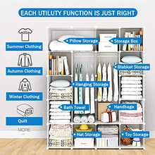 Guardaroba Cloth Armadio Fai da Te Portatile Armadio Modular Storage Organizer Deeper cubo con Hanging Asta FANJIANI (Size : 39x47x165cm)