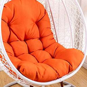 Yxxc Grande Cuscino del Sedile Impermeabile Appeso Uovo Amaca Cuscino Sedia Altalena Senza Supporto, Culla Papasan Cuscino Sedia Altalena, Cuscini Sedia sospesa Arancione