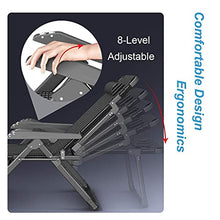 PAKUES-QO Lettini Pieghevoli Lettini Prendisole Patio Lounge Chair per Adulti | Sedia da Ufficio reclinabile con poggiapiedi e poggiatesta | Ponte all'aperto