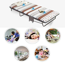 Letto Pieghevole Per Adulti, Sei Centimetri Di Lusso Confortevole E Spessa Materasso, Pieghevole Ospite Extra Letto Con Rotelle, Portable Fold Up Robusto Telaio Aggiuntivo Extra Letto Per Gli Ospiti