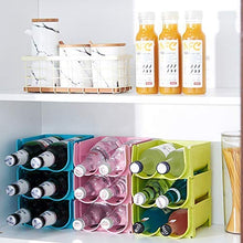 YAMMY 2 Scomparti Cucina Frigorifero Organizer Birra Vino Bottiglia portaoggetti portabottiglie portabottiglie Spazio Economico impilabile ((Tazza di Birra)