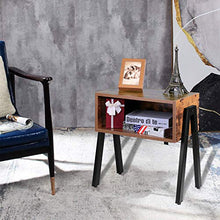 Leader Accessories Set 2 Comodini Camera da Letto Vintage Industriale Tavolini Lato Divano da Salotto Portaoggetti Rustico 43 * 30 * 49 cm cm