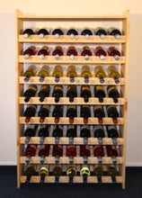Modo 24.de RW-3-56 - Scaffalatura in legno per bottiglie di vino, capacità 56 bottiglie