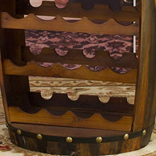 JXXDQ Wine Rack Domestica Bar Barilotto di Vino Rack 23 Bottle Rack Oak Effect Free Standing
