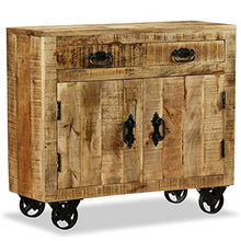 vidaXL Credenza con 2 Cassetti 1 Armadietto in Legno Grezzo Mango Cassettiera