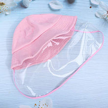 Amosfun Cappello di Protezione Protettivo Scudo Integrale Cappello da Sole Estivo Cappello da Pescatore Cappello Antiappannamento Visiera per Esterno (Adulti Rosa)