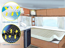 DRYWEAVE C - Coprimaterasso Imbottito, 100% PES monofilamento, Nero, 201 x 180 cm