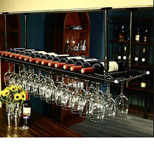 LWW Wine Rack, cremagliera soffitto Vino/regolabile altezza d'attaccatura della cremagliera della bottiglia di vino del ferro del metallo cremagliera Wine Glass,150 30cm *