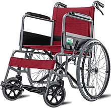 Carrozzine da Trasporto Leggero Pieghevole per Adulti - Forniture Mediche Disabili Sedia A Rotelle - Deambulatore Medico - Poggiagambe per Un Maggiore Comfort A