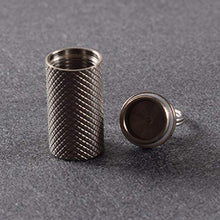 HEALLILY Portapillole Portachiavi Mini Portapillole in Titanio Portapillole Portatile Custodia per Medicinali per Borsa da Viaggio All'aperto per Interni