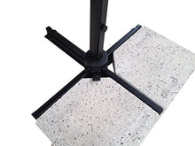 MICHELE SOGARI Ombrellone da Giardino 3X3 Beige Base Decentrata Alluminio 3 X 3 Telo Poliestere e Rotazione 360 Gradi - Palo Antracite e Telo Beige