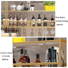 Wine Rack, Wine Rack stand soffitto industriale di vetro di vino con la Coppa gancio in metallo Hanging Holder Vino Accessori Vino 2-Tiers Capovolto attaccatura del supporto di bottiglia di vetro Rack