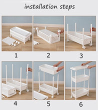 &ripiano di stoccaggio Mensola del bagno del bagno Scaffale di stoccaggio della fessura del frigorifero del salone di immagazzinaggio della cucina del carrello stretto della cucina Scaffale di finitur