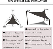 Vele parasole LQ Canopy - Patio Sun Shades - Triangolo, permeabile Tessuto, Super Resistente, più Spesso, Shelter, for Outdoor Patio Giardino di casa, Tenda Copertura in Tessuto