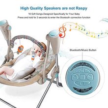 Tisi - Sedia a dondolo per bambini, portatile, comoda, elettrica, con telecomando, con funzione di vibrazione intelligente, utilizzabile fin dall'inizio del neonato, colore: grigio