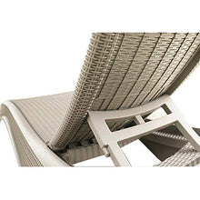 AVANTI TRENDSTORE - Newport - Lettino da giardino con schienale regolabile in polypropilene. Disponibile in due colori. Dimensioni: LAP 199,3x43,5x75,5 cm (Nero)