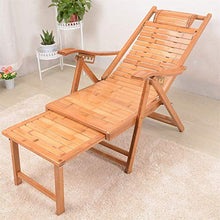 PAKUES-QO Sedia a Sdraio reclinabile da Giardino Sedia a Sdraio da Giardino Reclinabile in bambù con braccioli in polyrattan e Legno massello di Acacia