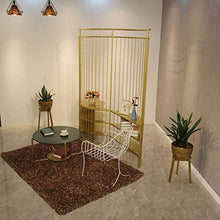 Room Screen Even La partizione dello Schermo di Lusso in Oro può Essere utilizzata Come scaffale, Design Cavo Creativo, Decorazione per Schermo Mobile in Metallo Pieghevole