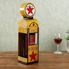 Elegante Semplicità Stazione Di Servizio Gialla Stile Ornamenti in Metallo Ferro Battuto Retrò Vecchia Uva Portabottiglie Desktop Portico Bar Decorazione Del Ristorante Creativo Regalo Di Nozze Decor