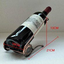 LHQ-HQ Bottiglia di vino rosso cremagliera cafe bar semplice vino in ferro battuto decorazione cremagliera retrò vino europeo decorazione, singola bottiglia Holder controsoffitto Piccolo Wine Rack bot