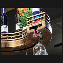 AT Calici Scaffalature Metalliche con Montaggio a Parete Attaccatura Del Supporto Di Bottiglia Del Vino Soffitto Holder Wine Rack a Muro | Attaccatura Del Supporto Di Wine Glass Metallo | V